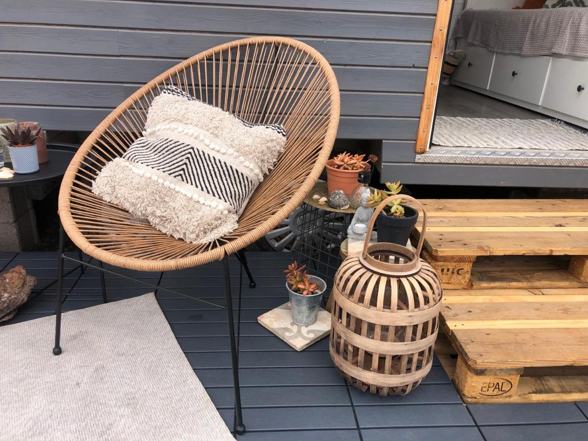 Tinyhouse Luna With Ac, Bbq And Beautiful View La Vegueta エクステリア 写真